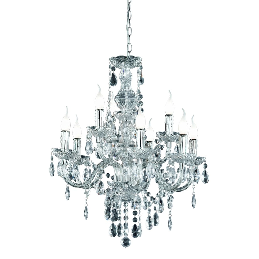 Kronleuchter Luster Crystal 61cm 9-flammig transparent