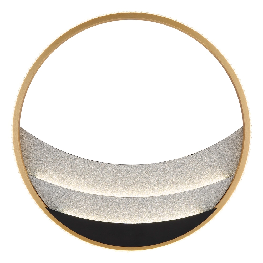 Einzigartige Deckenlampe Constance schwarz mit Gold Ø 41 cm Globo 9007371566846