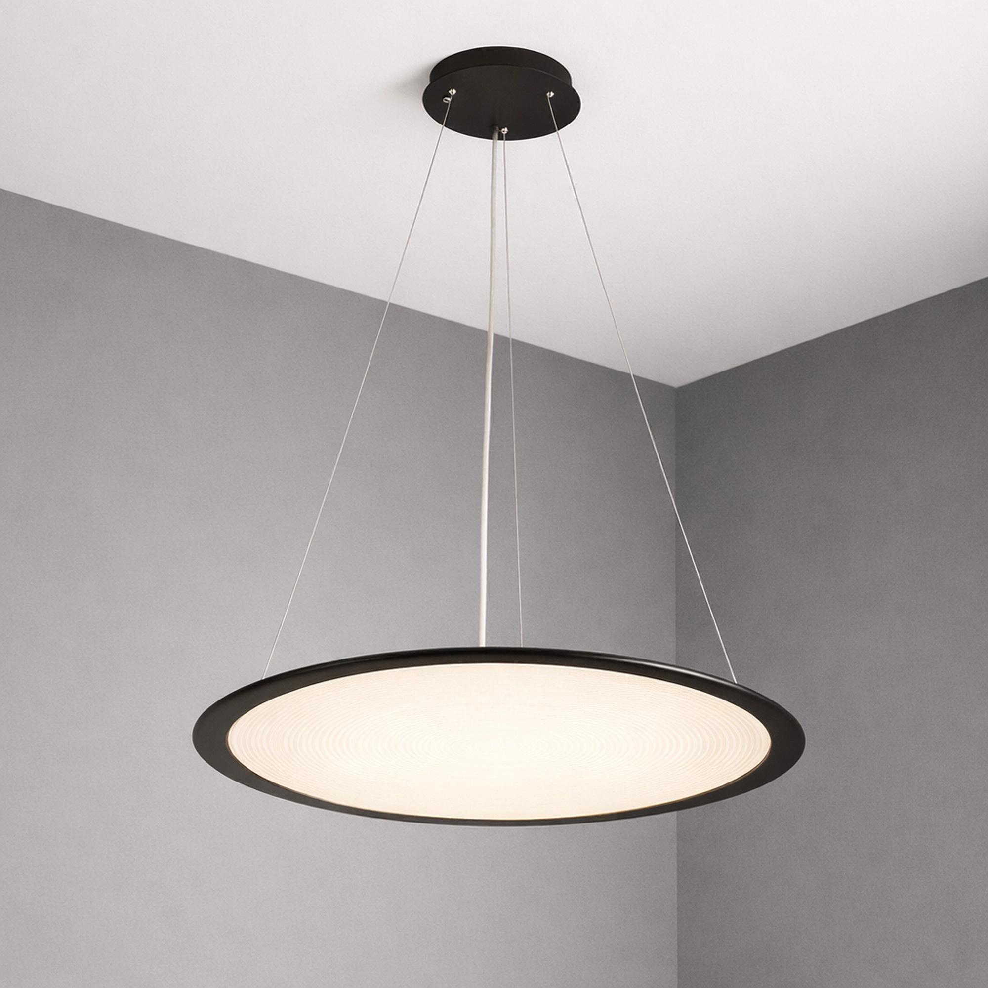 Pendellampe Vistina Ø 58 cm schwarz Lyora 5053423272641