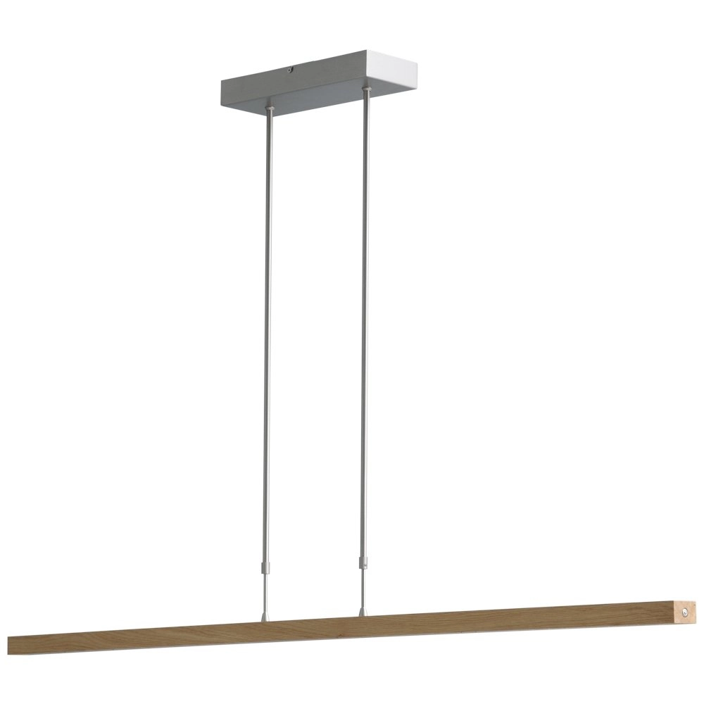 Hängelampe Oak Nickel mit Holz 134cm Masterlight 8718121183541