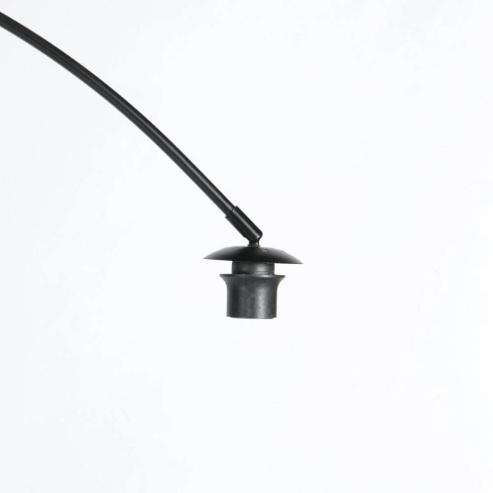 Stehlampe Curve schwarz mit Rattanschirm Ø 50cm Steinhauer 8712746179422