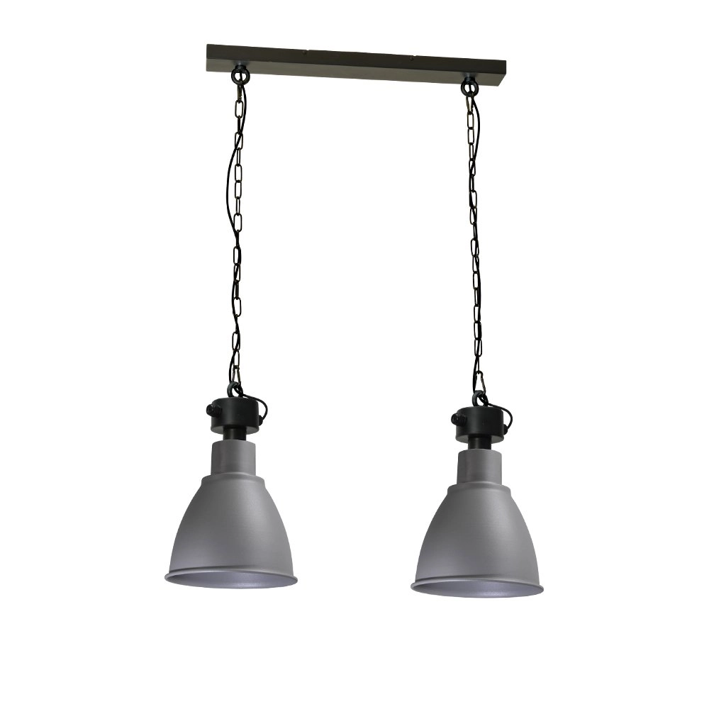 Esszimmerlampe Industria 2x27 Bud 2 Lichtschwarz mit Betonpreis