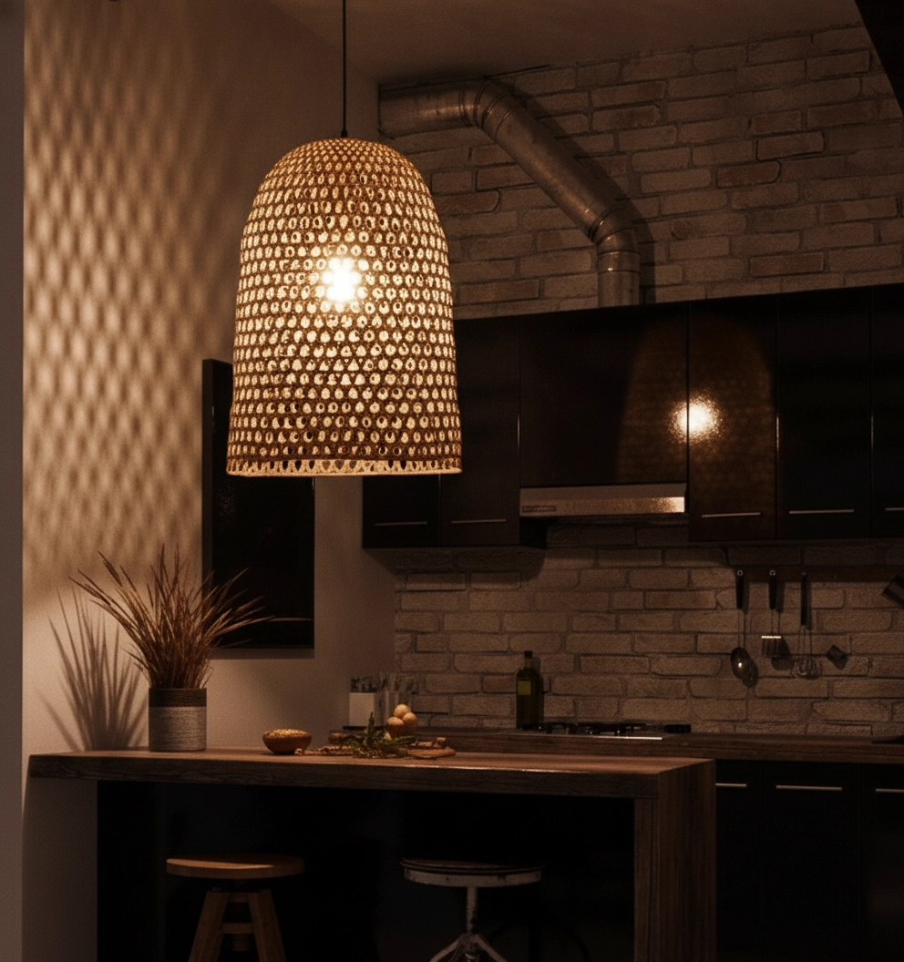 Pendelleuchte Aurora Rattan Ø 40,5cm
