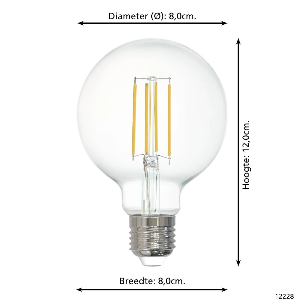 LED-Lampe Zigbee - E27 - 6 watt - 2700K - G80 Eglo 9002759122287