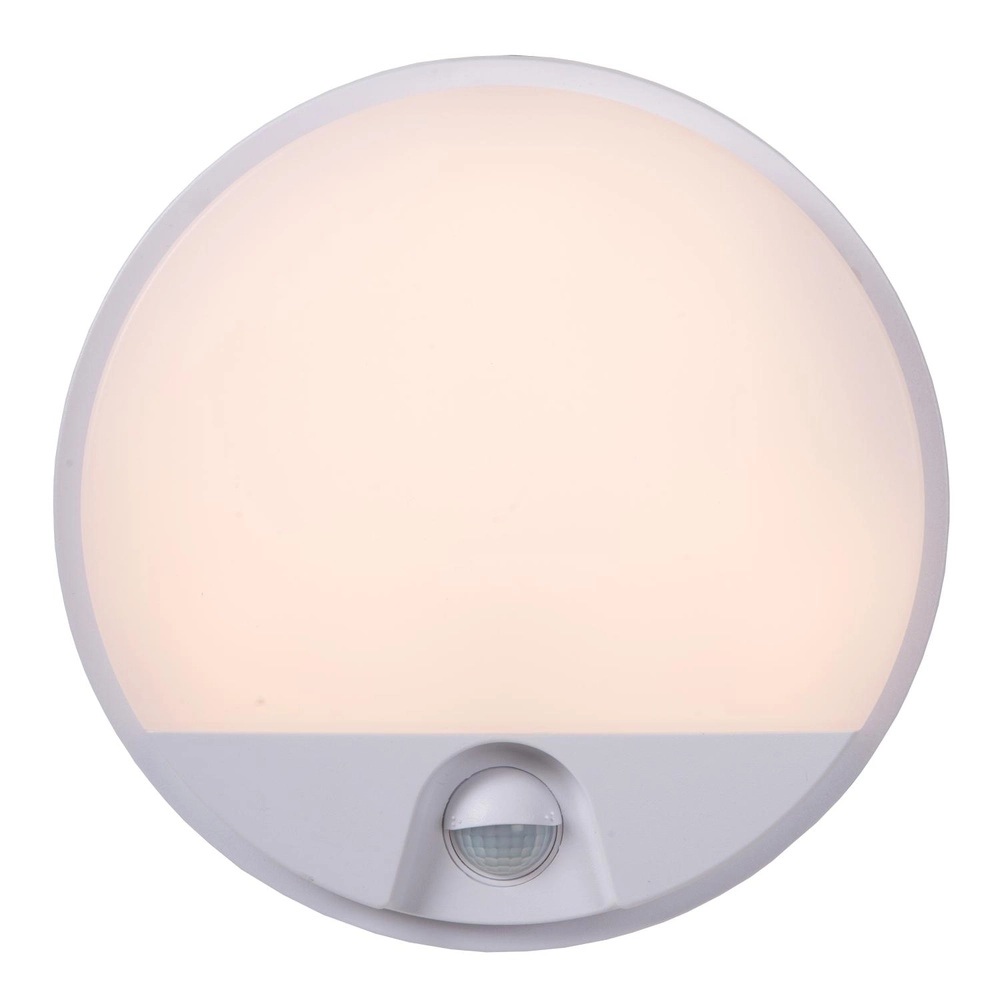 Elegante Wandlampe Hups Ir Ø 21 cm weiß mit Sensor Lucide 5411212221582