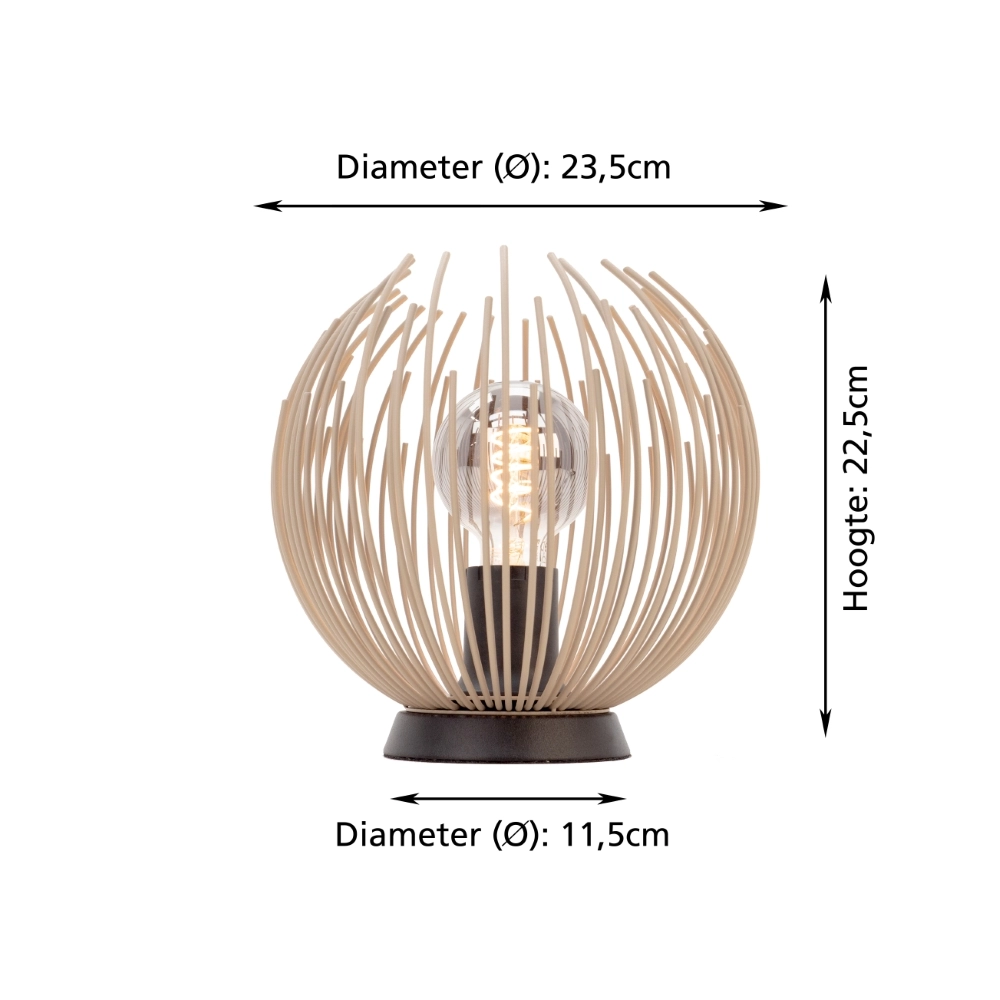Design-Tischleuchte Alhabia sandbraun Stars of Light 9008606353132