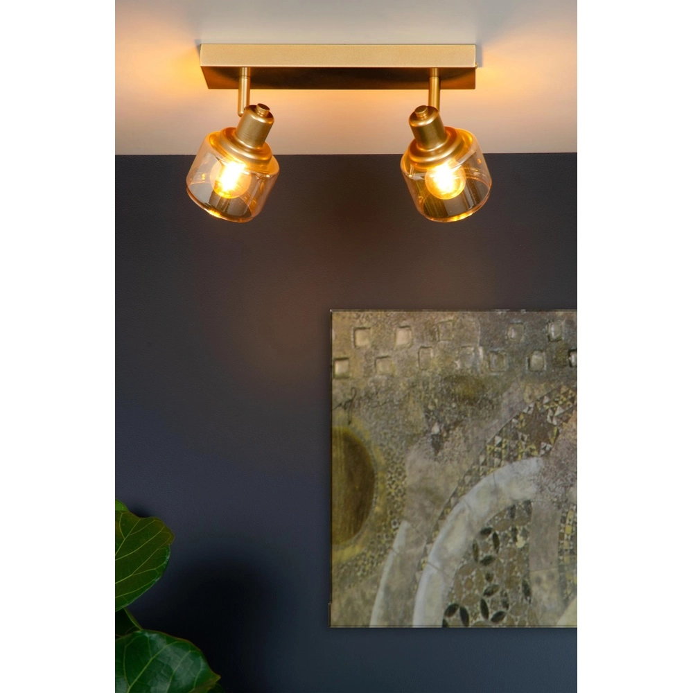 Deckenlampe Bjorn 2-Licht Gold Lucide 5411212771223