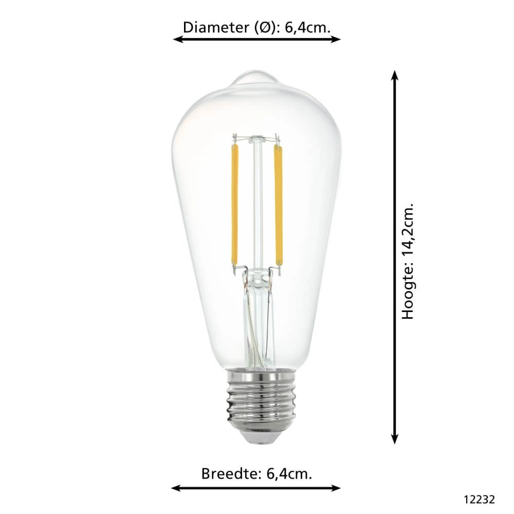 LED-Lampe Zigbee - E27 - 6 watt - 4000K - ST64 Eglo 9002759122324