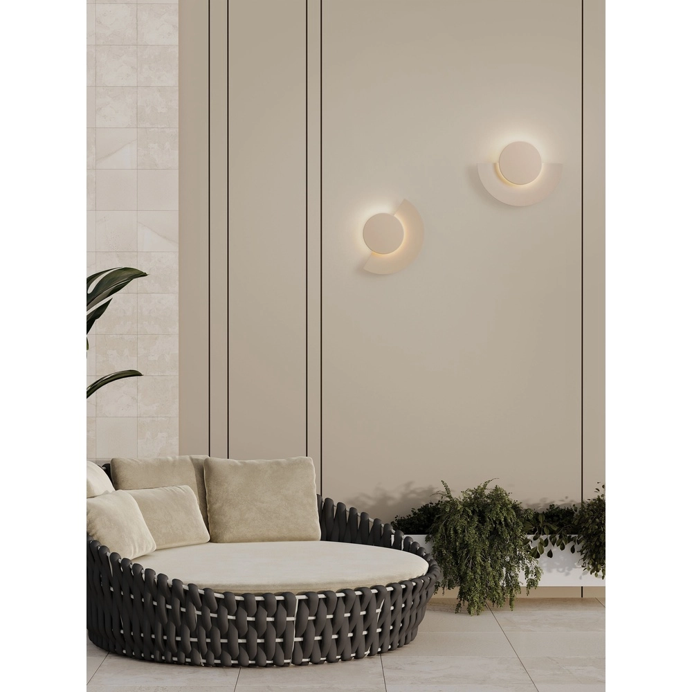 Moderne Wandlampe Gloo Sandbraun – 3000K