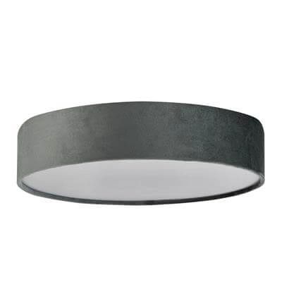 Deckenleuchte Drum Pleat 50 cm Samt Anthrazit Searchlight 5053423187242