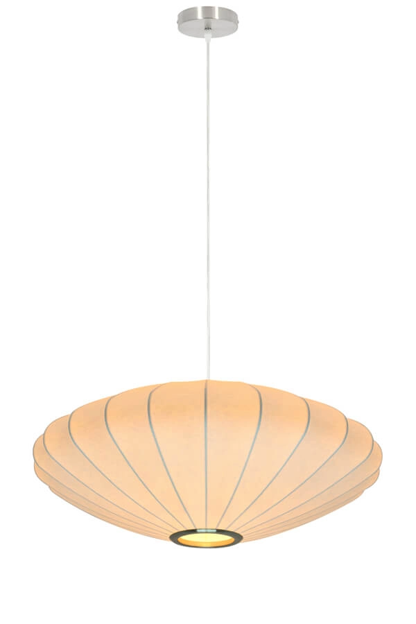 Japandi Pendelleuchte Fay Ø 60cm weiß