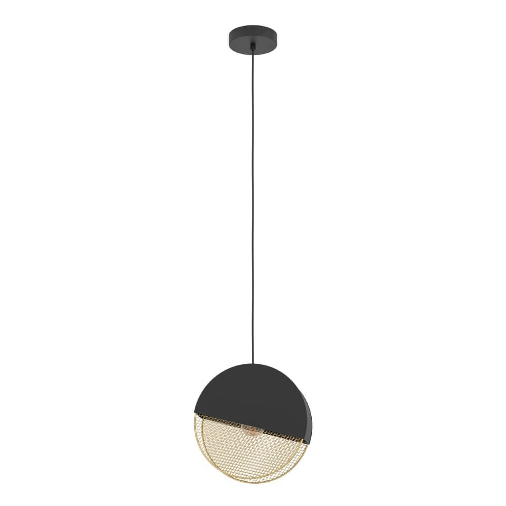 Design-Hängelampe Mumbles schwarz mit gold Eglo 9002759438111