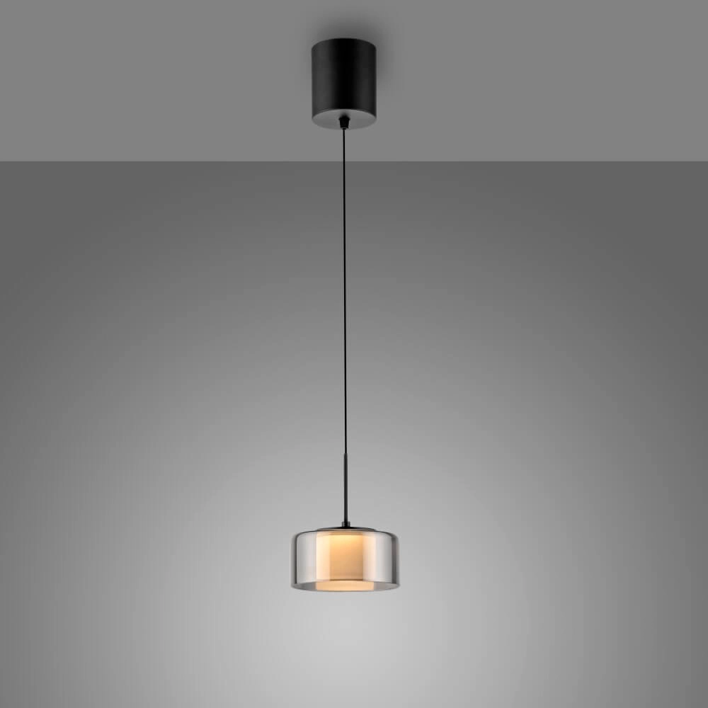 Schwarze Hängelampe Rika modern Paul Neuhaus 4012248383063
