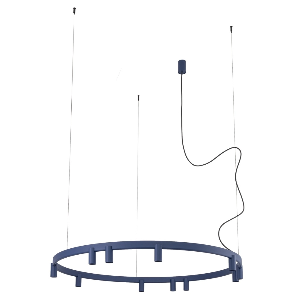 Design-Pendellampe Fourty Marineblau Ø 116cm