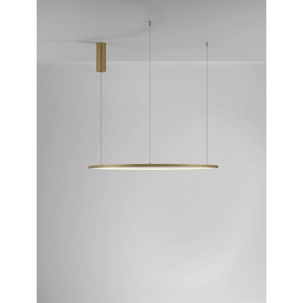 Runde Pendelleuchte Tarquin gold Ø 80cm Lyora 5212017438317