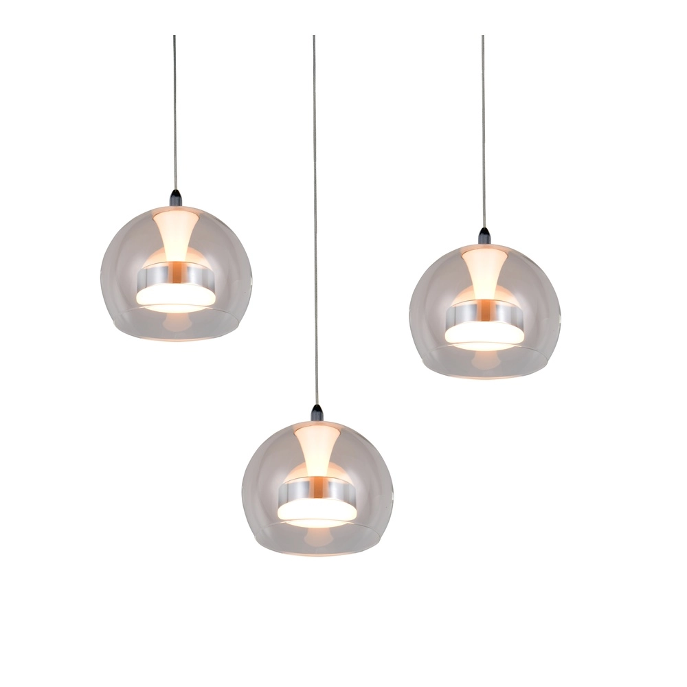 Pendelleuchte Flynt 3-flammig chrom Trio 4017807671001