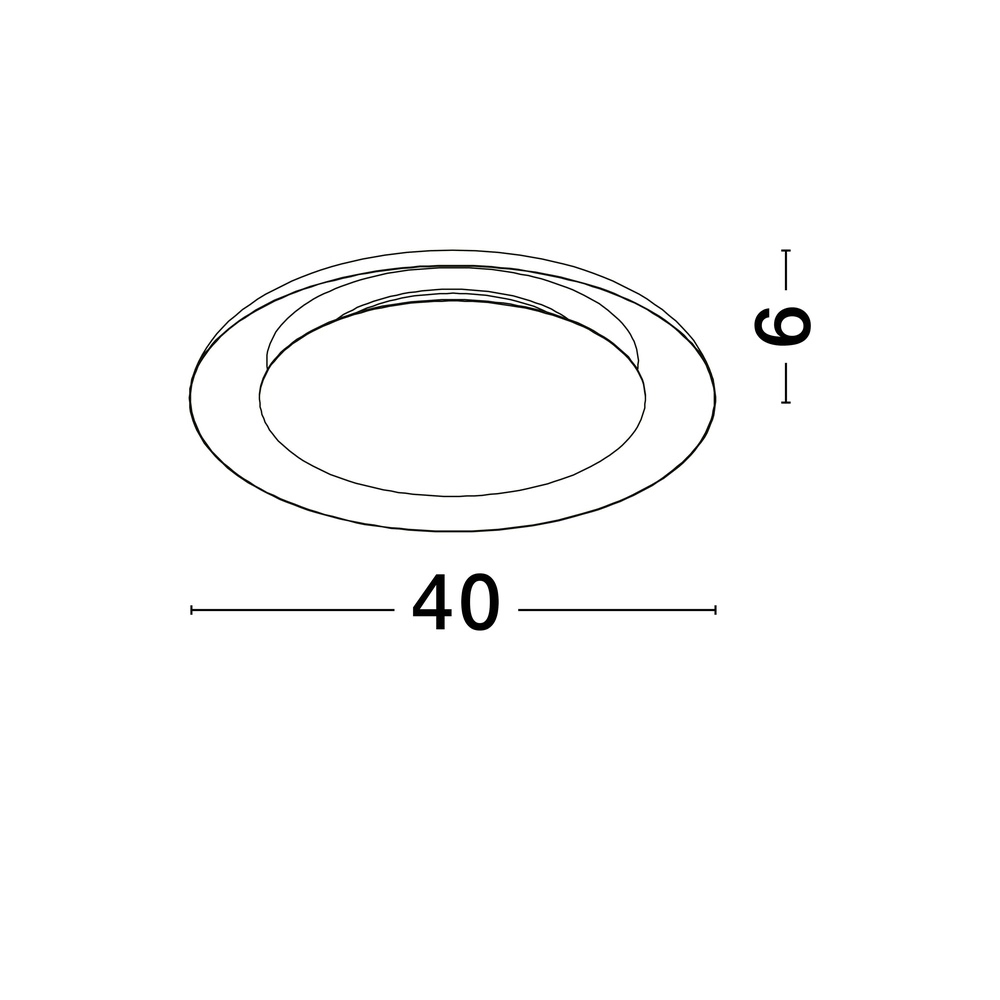 Design-Deckenleuchte Epos Ø 40cm schwarz mit weiß Lyora 5212017463173