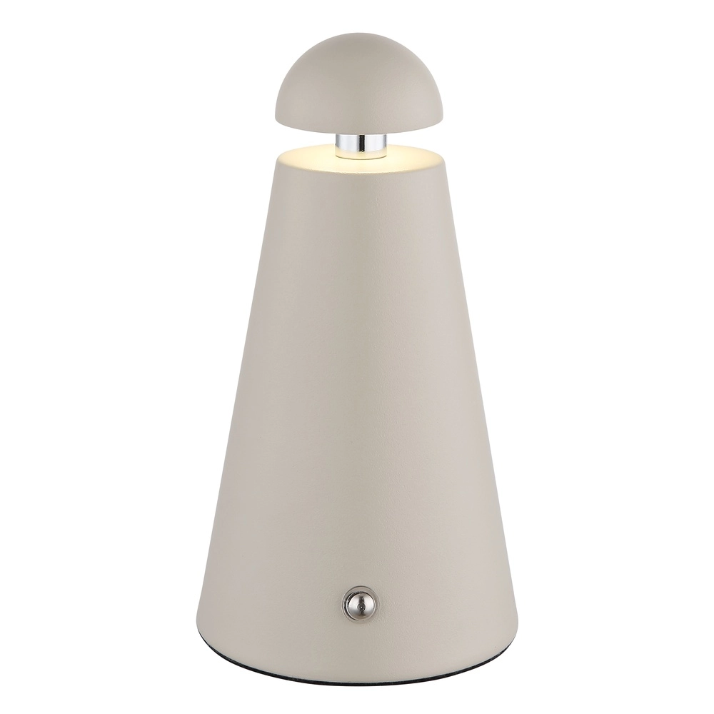 Moderne Tischleuchte Liva Sand Braun Wiederaufladbar Globo 9007371566914