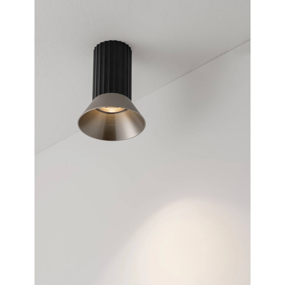 Deckenstrahler Luvia schwarz mit bronze