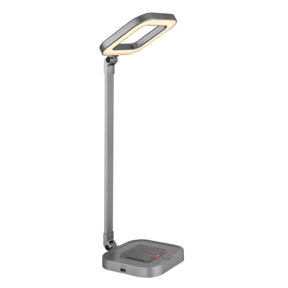 Schreibtischlampe Monaco grau Globo 9007371420391
