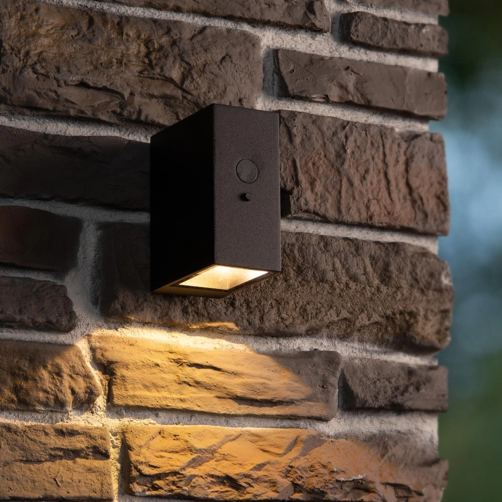 Solarwandlampe Bolton IP54 - 3000K schwarz Lucide 5411212152091