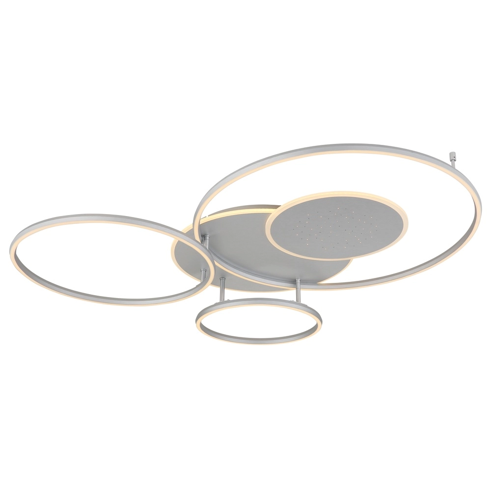 Silbergraue Deckenlampe Johnson Moderne Zeit Globo 9007371580552