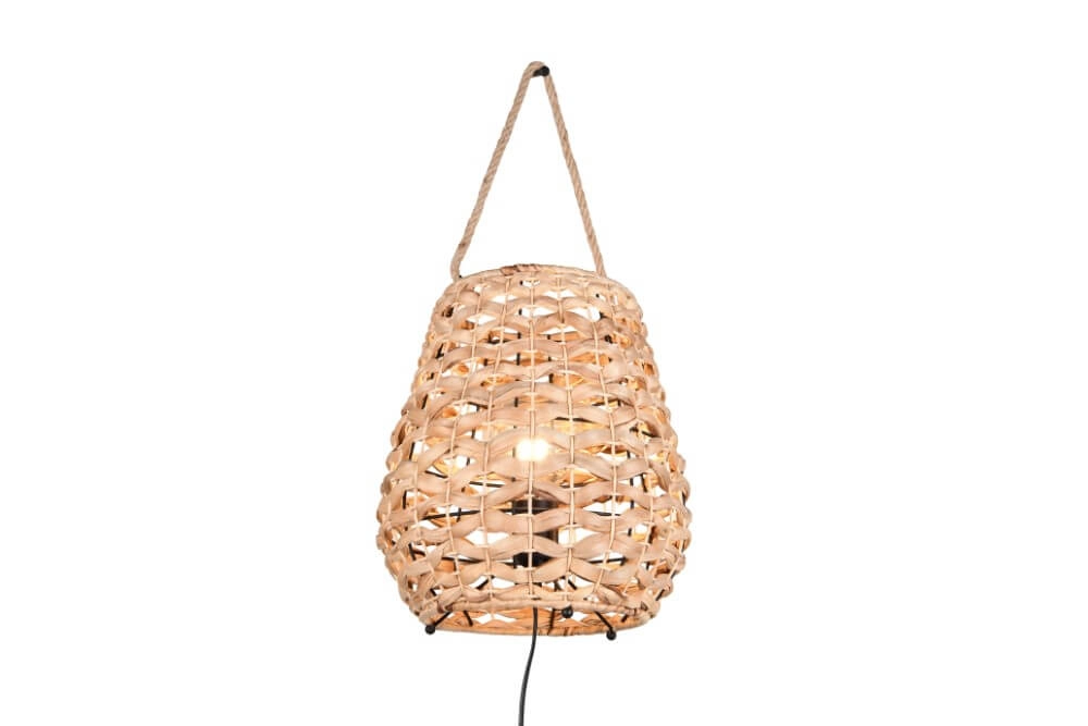 Country Tischleuchte Jean Ø 29cm Rattan Trio 4017807637687