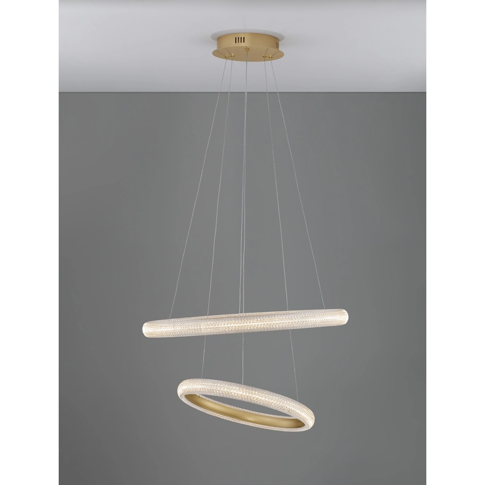 Pendelleuchte Medora gold Ø 59cm Lyora 5212017433435