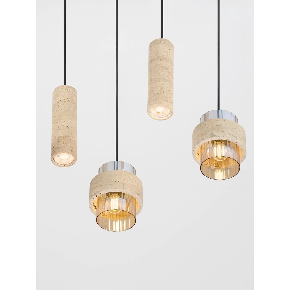 7-Licht Pendellampe Melony Moderner Sandbraun Lyora 5212063501263