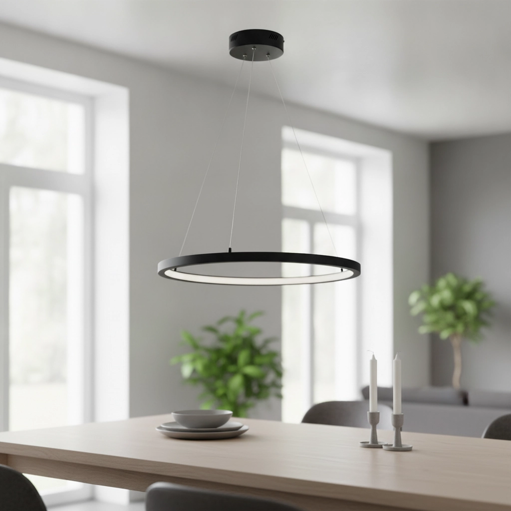 Schwarze Pendelleuchte Empatia Design Single