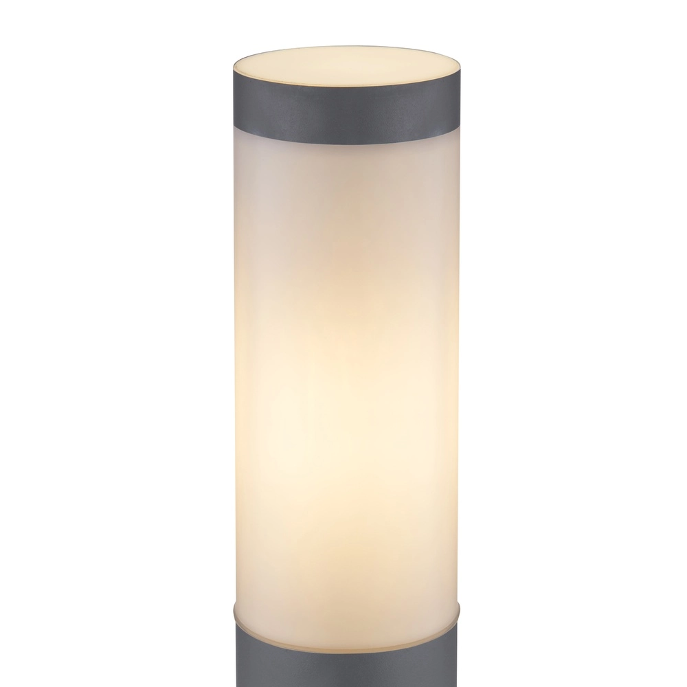 Design-Außenlampe Boston Anthrazit mit Weiß Globo 9007371413577