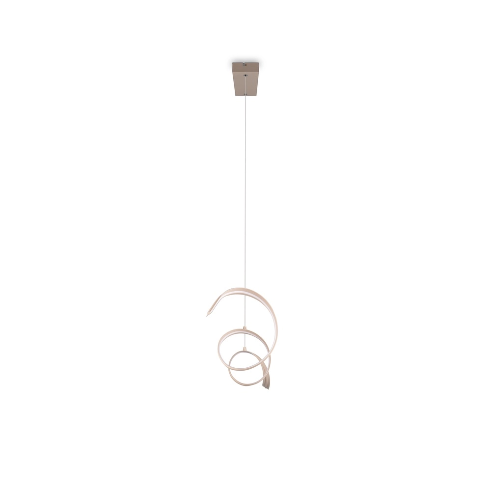 Moderne Pendellampe Tivor Sandbraun Trio 4017807706314