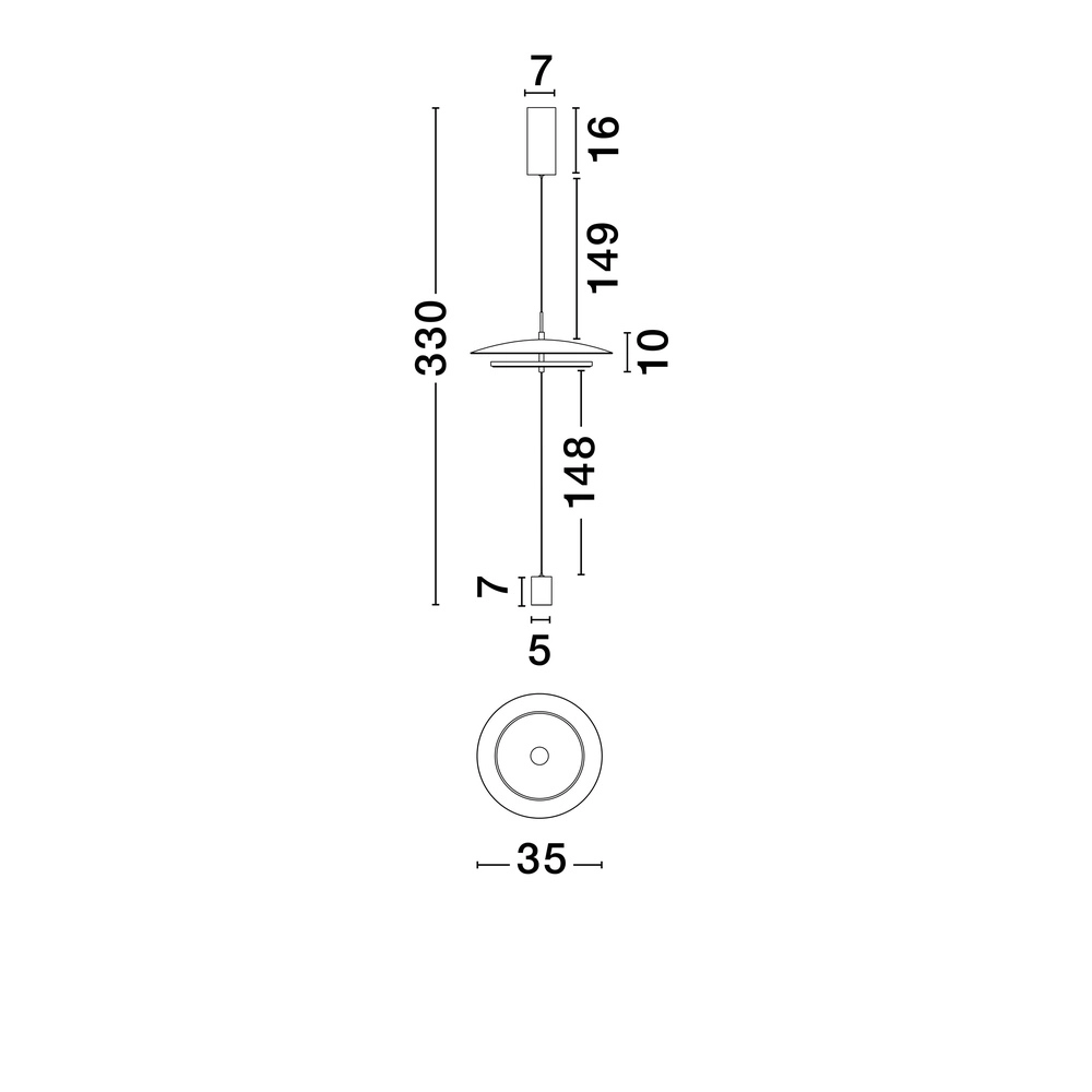 Design-Pendelleuchte Olos weiß Lyora 5212017457004