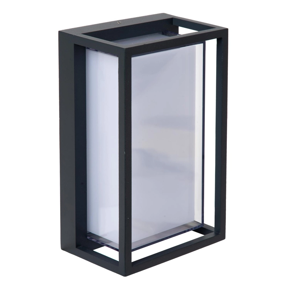 Schwarze Wandlampe Quadra Konstruktion