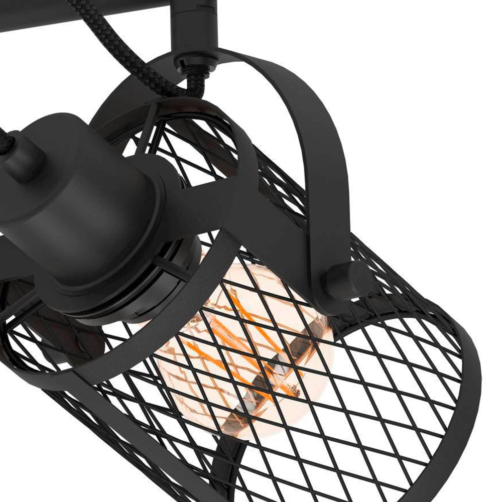 Deckenlampe Dellow 1 schwarz 2-flammigste Eglo 9002759312442