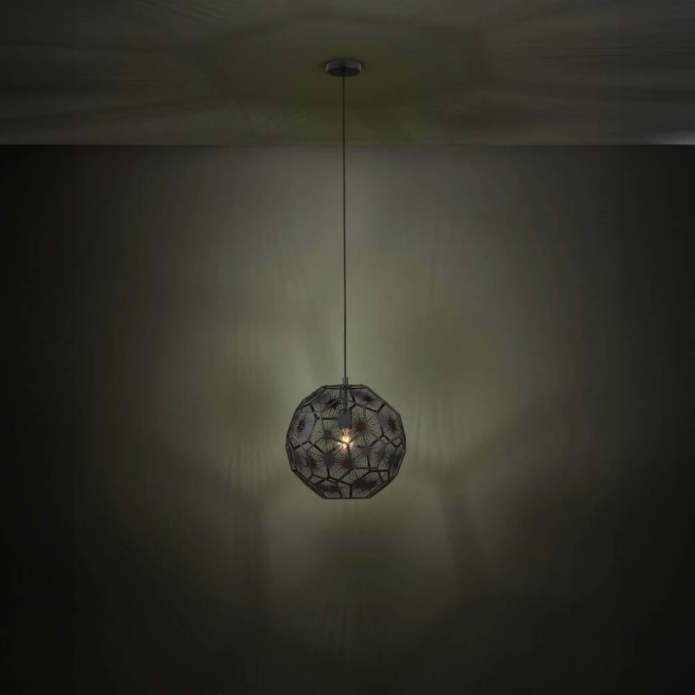 Schwarze Hängelampe Skoura 1 Ø 41cm Stars of Light 9002759396183