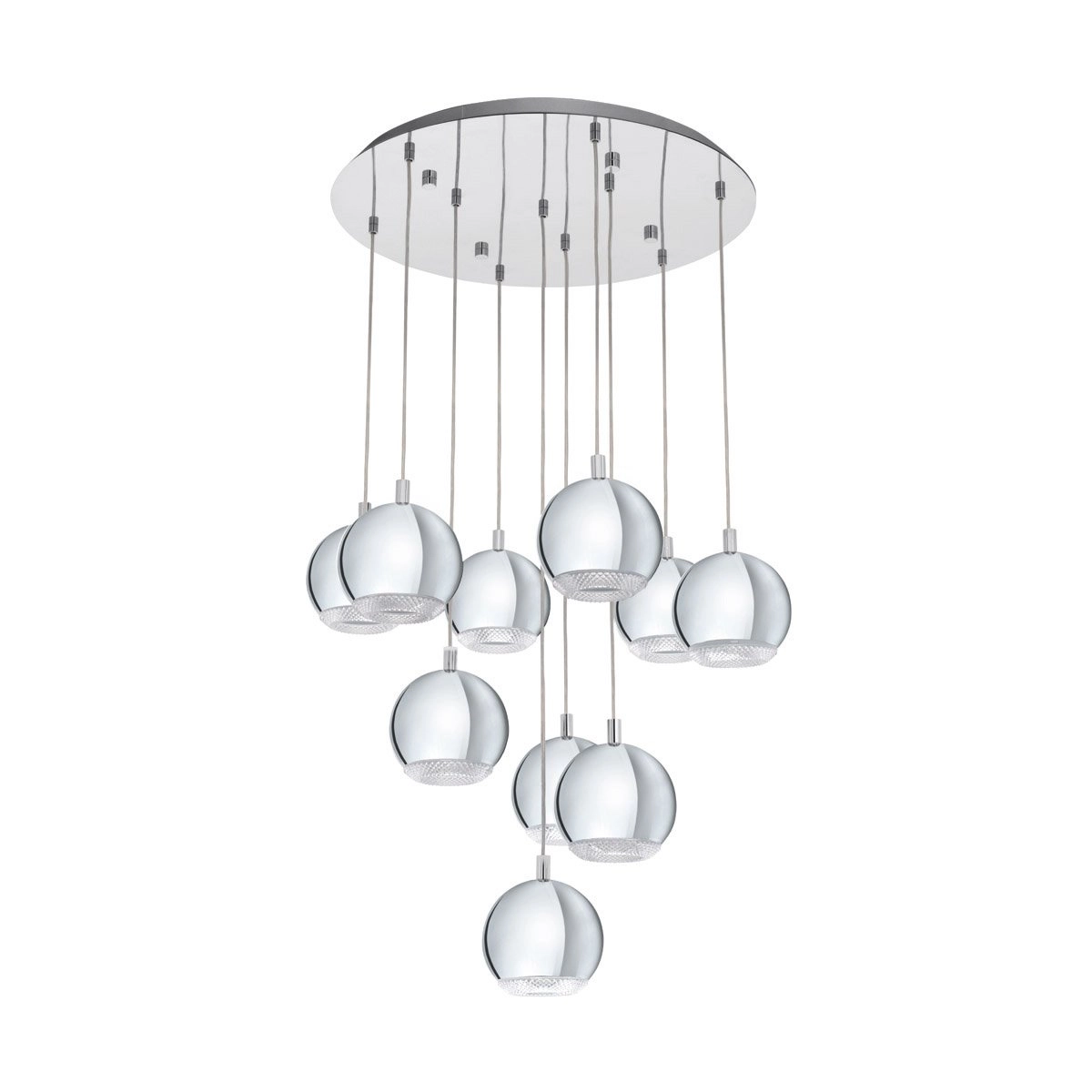 LED Hängelampe Conessa Vide 10 Lichtgrau Eglo 9002759959142