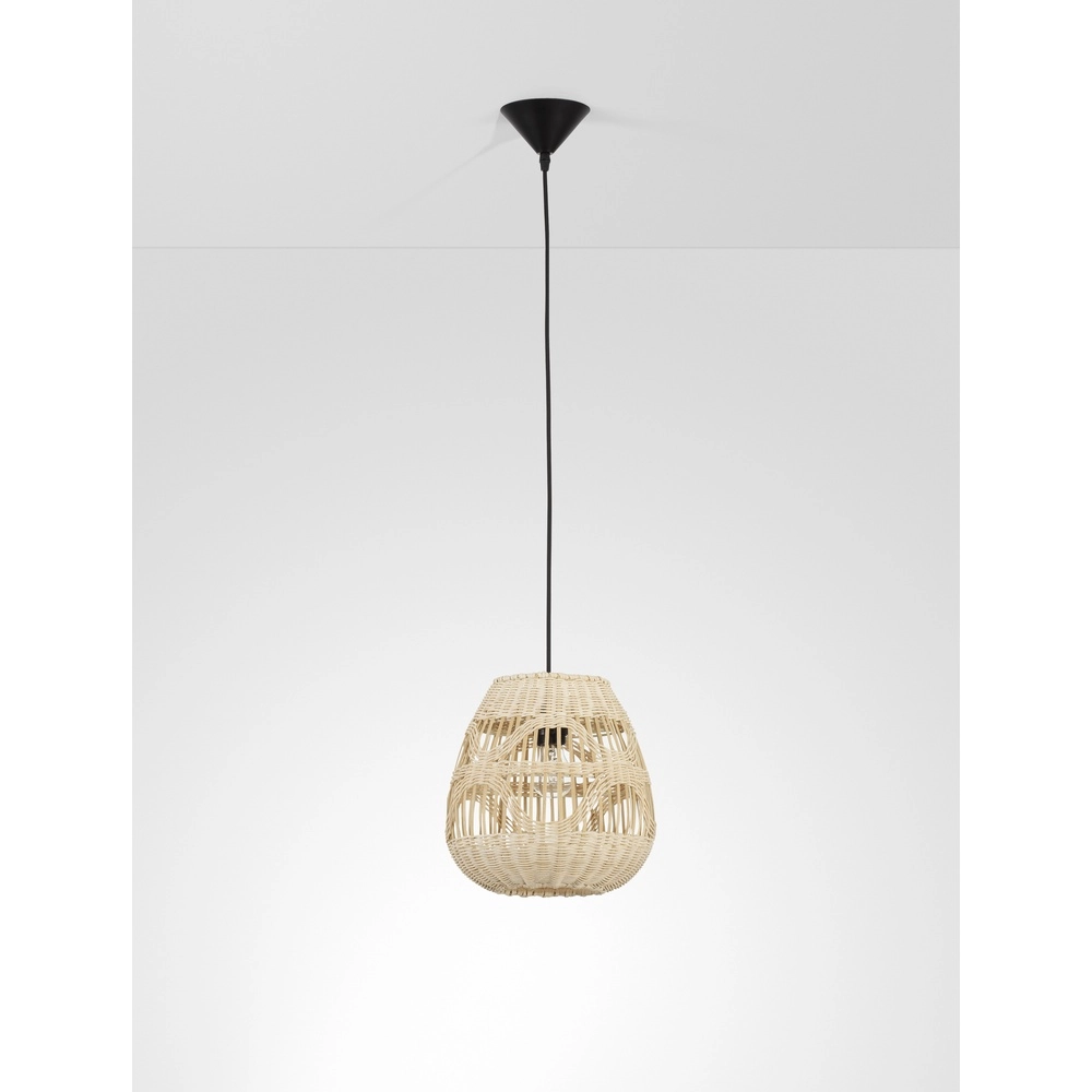 Rattan Pendelleuchte Marlo Ø 27cm Lyora 5212017438799