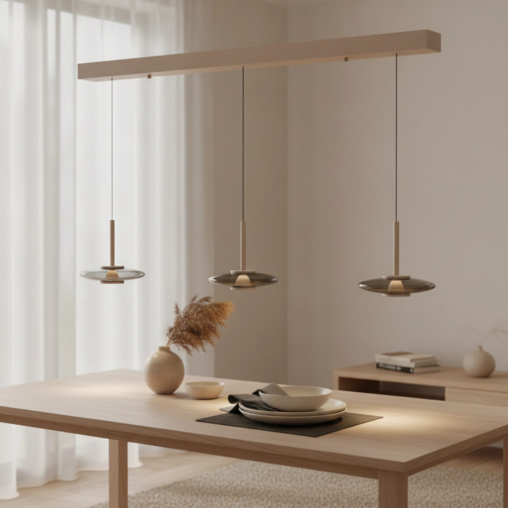 LED-Iesszimmer-Pendellicht Madison Champagner