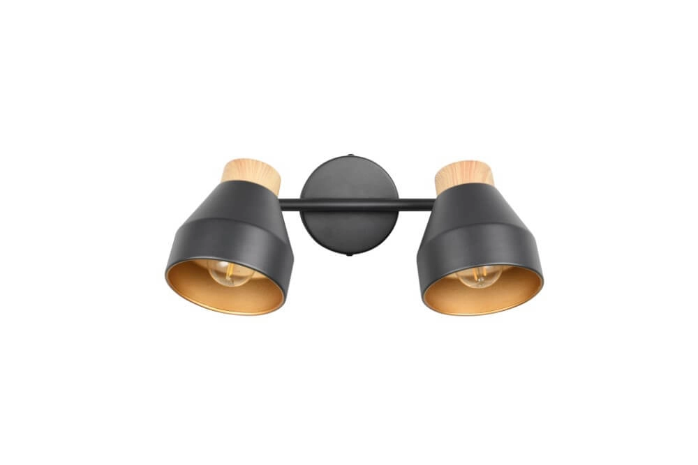 Design Deckenleuchte 2-flammig Valentin schwarz Trio 4017807637410