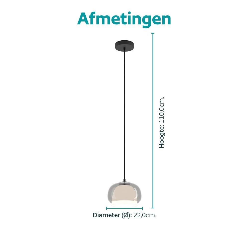 Design-Pendellampe Belomontejo schwarz Ø 22 cm
