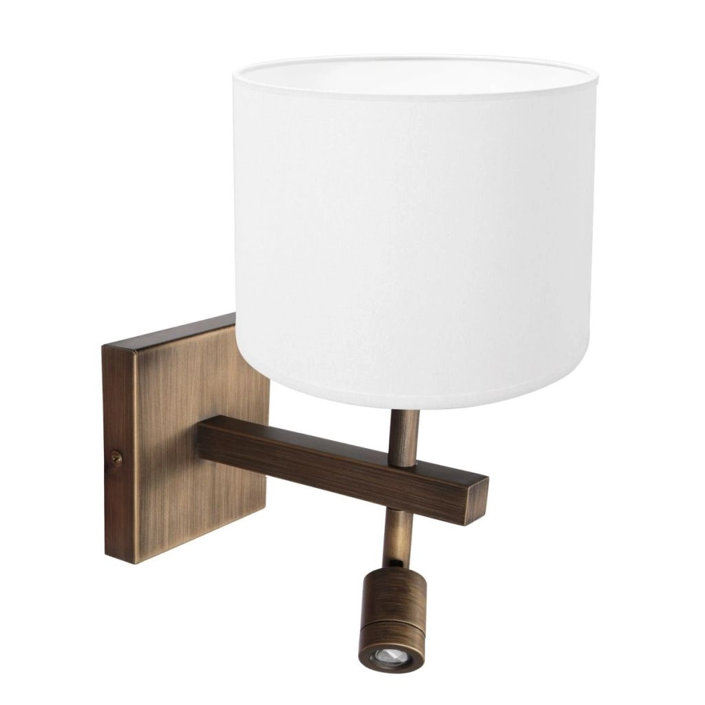 Wandlampe Stang mit weißer Kapuze
