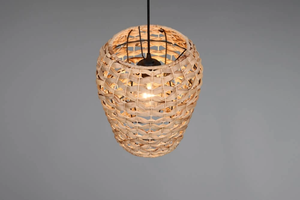 Country Pendelleuchte Jean Ø 29cm Rattan Trio 4017807637670