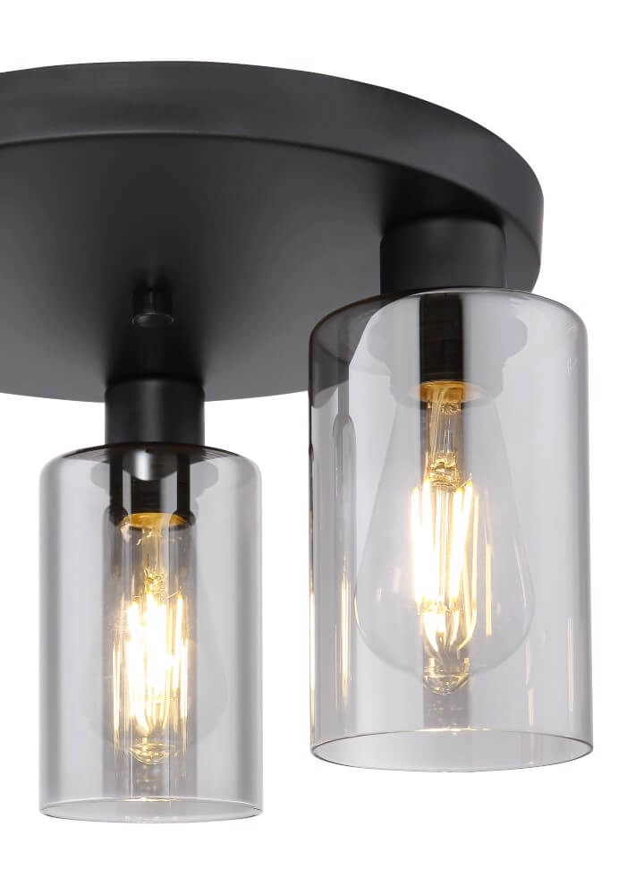 Deckenleuchte Hadera mit Rauchglas Globo 9007371408849