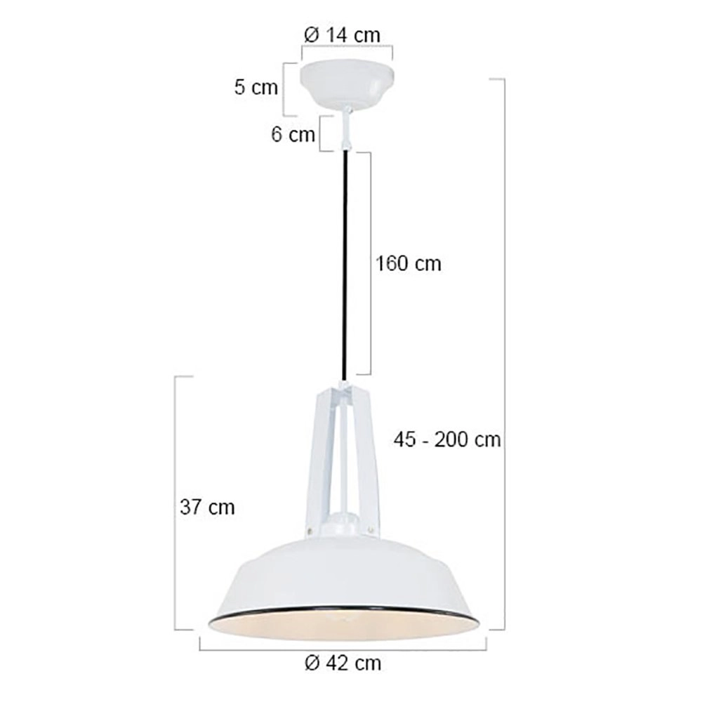 Retro Pendelleuchte Luna 42 Steinhauer 8712746102994