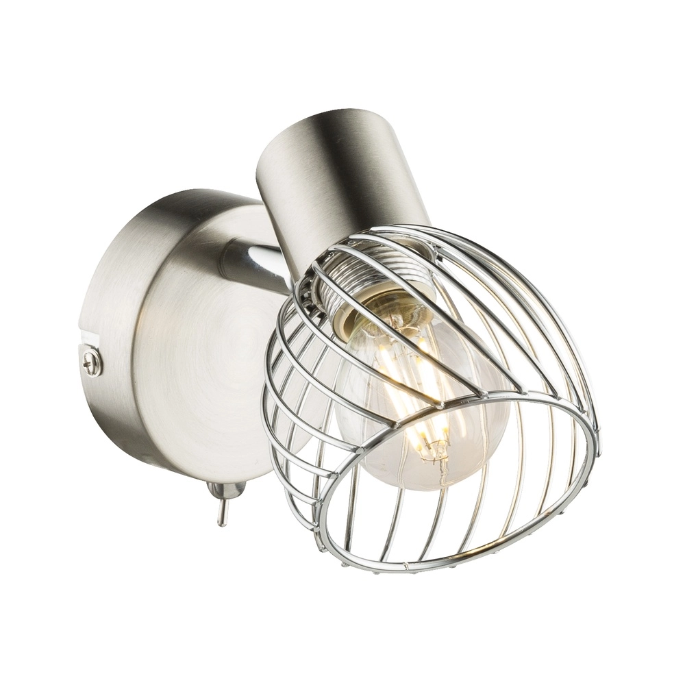 Wandlampe Texas Nickel