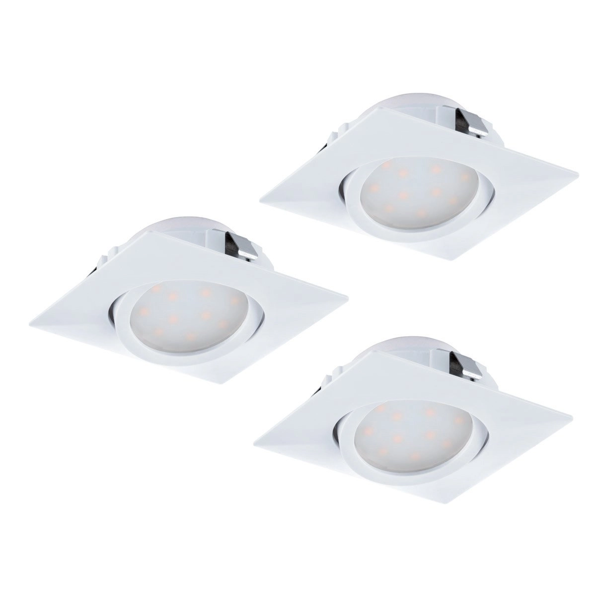 LED-Deckenspot Pineda Square (3x) 3x6W - 3000K - 8,4cm weiß