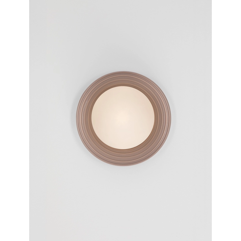 Wandleuchte Orbique mokkabraun Ø 22cm Lyora 5212017483874