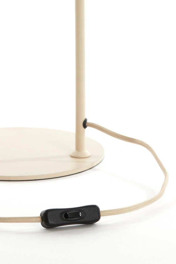 Cremefarbene Tischleuchte Elati Ø 20cm japandi Light & Living 8717807702694