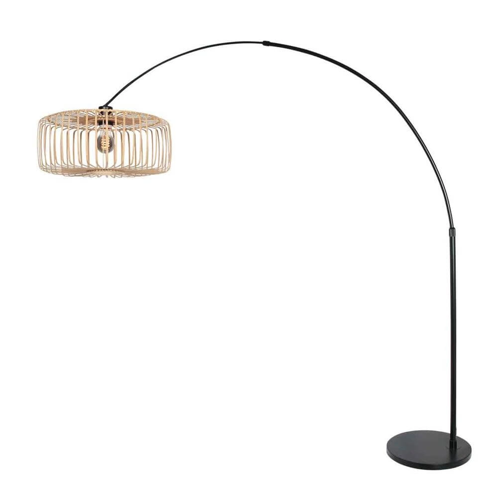 Schwarze Bogenlampe Sparkled Light Bambus Steinhauer 8712746176810